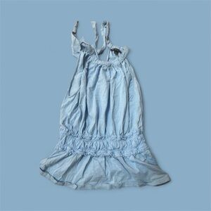 INC Light Blue Halter Top WORN 1x